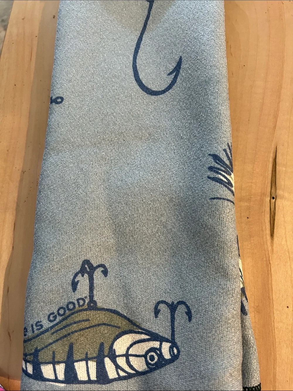 Life Is Good Blue & Gray Micro Terry Quick-Dry Towel